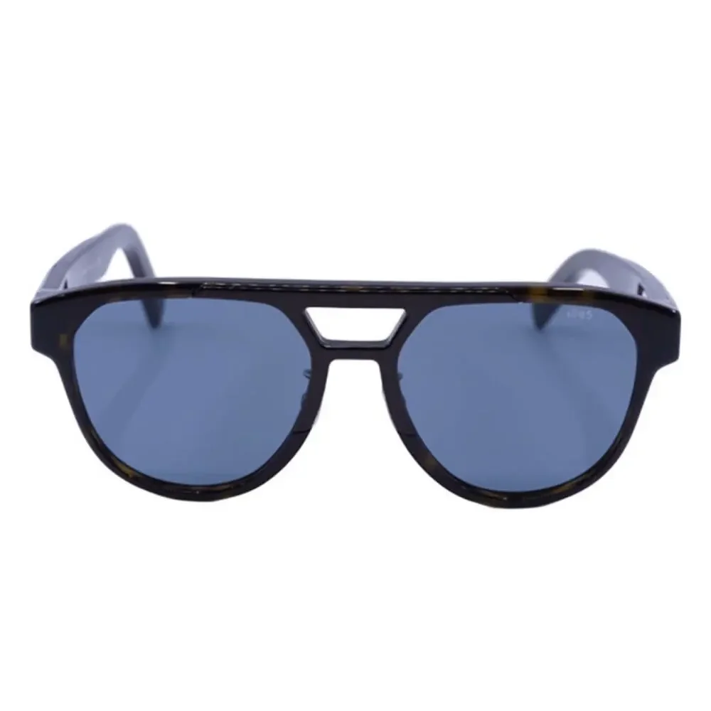 New! Berluti BL40002U 52V Sunglasses with Blue Lenses, Authentic
